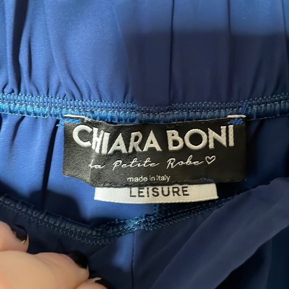 Chiara Boni La Petite Robe Royal Blue Casual Jogger Pants - Picture 2 of 8